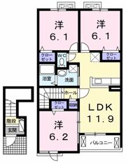 エスポワールの間取り画像