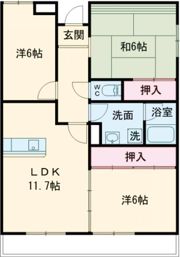 マンションエルガーデンの間取り画像