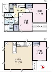 プライムアセット相模原市清新Ⅱの間取り画像