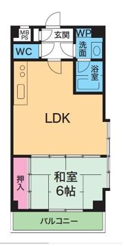 YKハイツ旭が丘の間取り画像