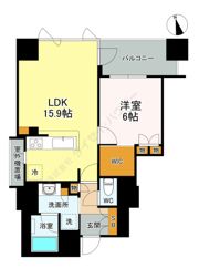 ポレスター平和大通りプレミアムレジデンスの間取り画像