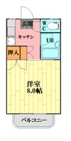 カルチェラタンA棟の間取り画像