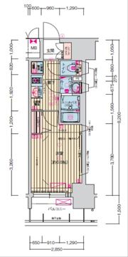 プレサンス名古屋駅ゲートの間取り画像