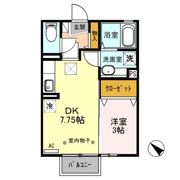 メゾンモナリエ Aの間取り画像