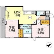Salice K(ｻﾘﾁｪ ｹｰ)の間取り画像