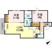 Salice K(ｻﾘﾁｪ ｹｰ)の間取り画像