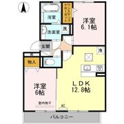 ペルテ飛鳥AB B棟の間取り画像