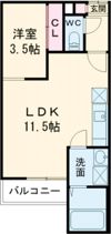 GRANDTIC 坪井の間取り画像