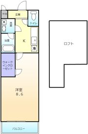 フジパレス北清水町Ⅱ番館の間取り画像