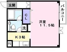 ヴィラマリージュの間取り画像