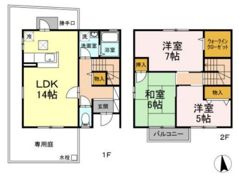 KNサニーハイツの間取り画像