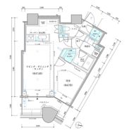 パークタワー勝どき サウス棟の間取り画像