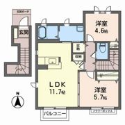 コーポラス開成7号館の間取り画像