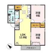 アン ソレイエ Aの間取り画像