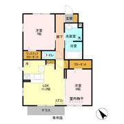 サンシャイン道野辺中央 Aの間取り画像