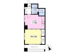 ブルーハイム茶町の間取り画像