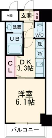 セオリー神戸アクアグルーブの間取り画像