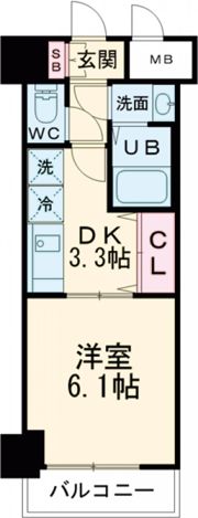 セオリー神戸アクアグルーブの間取り画像