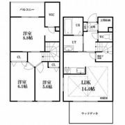 HILLSIDE TERACE 旭ヶ丘の間取り画像
