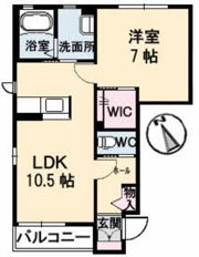 シャーメゾン・トパーズ Sの間取り画像