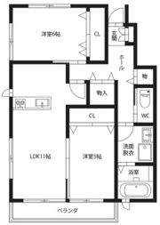 ピース・クレアA棟の間取り画像