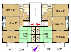サニーヒル広友の間取り画像