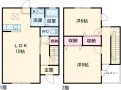 メゾントレゾアA棟の間取り画像