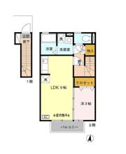 ヴィラージュの間取り画像