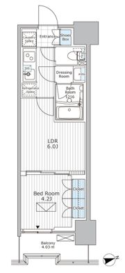 パークアクシス市川の間取り画像