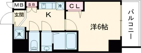 プレサンス三宮エレガンシアの間取り画像
