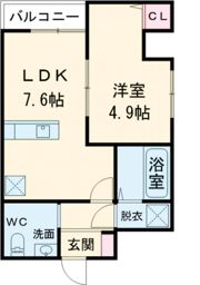 シェルクレール大浦の間取り画像