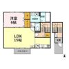リュシオル Bの間取り画像