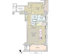 パークアクシスプレミア表参道の間取り画像