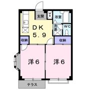 深堀ハイツ Ⅱの間取り画像