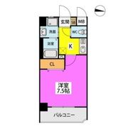 ベルグランデ西新の間取り画像