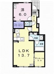 ブリーズアイ Bの間取り画像