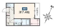 MELDIA原当麻Ⅱの間取り画像