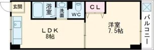 シャンテー御殿山の間取り画像