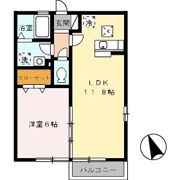 リビングタウン伏石Ⅱ B棟の間取り画像