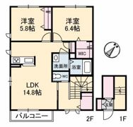 シャーメゾンATTENDER Ⅲの間取り画像