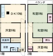 加古川町河原ペットと暮らせる戸建の間取り画像