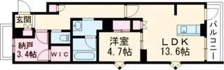 シャーメゾン京都御所西の間取り画像
