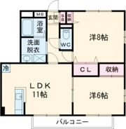 サンガーデン宮本D棟の間取り画像