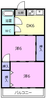 名張駅前マンションの間取り画像