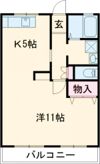 ラフォーレの間取り画像