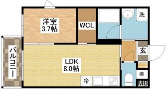 modern palazzo出雲の間取り画像