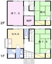 木村貸戸建て(北)の間取り画像