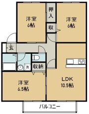 サンビレッジ金沢の間取り画像