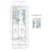 エステムコート名古屋 TWIN EAST ★キャンペーン中(1DKのみ)の間取り画像