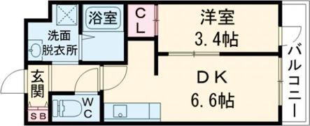 THE GARNET SUITE RESIDENCE 山科WESTの間取り画像